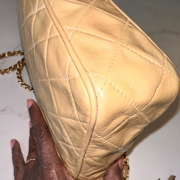 Chanel Quilted Tassel Camera Case Bag / shoulder bag color beige/tan
was $1495 - Picture 7 of 16